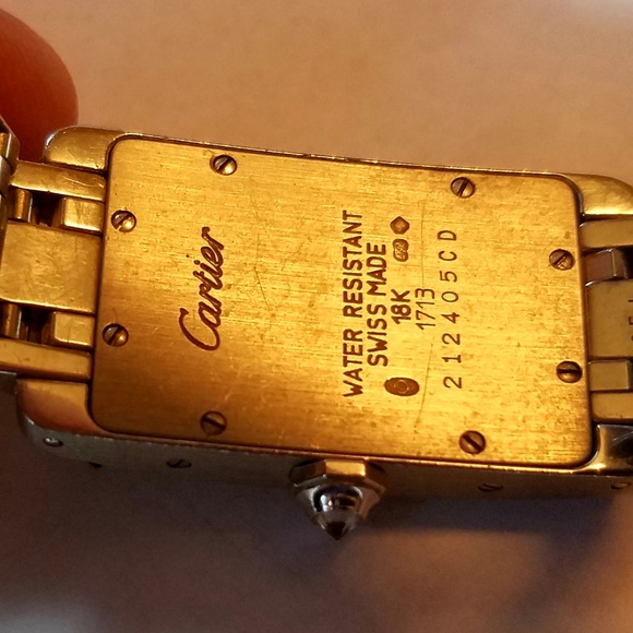 Ladies Cartier Tank Americaine 18k White Gold - Picture 5 of 8